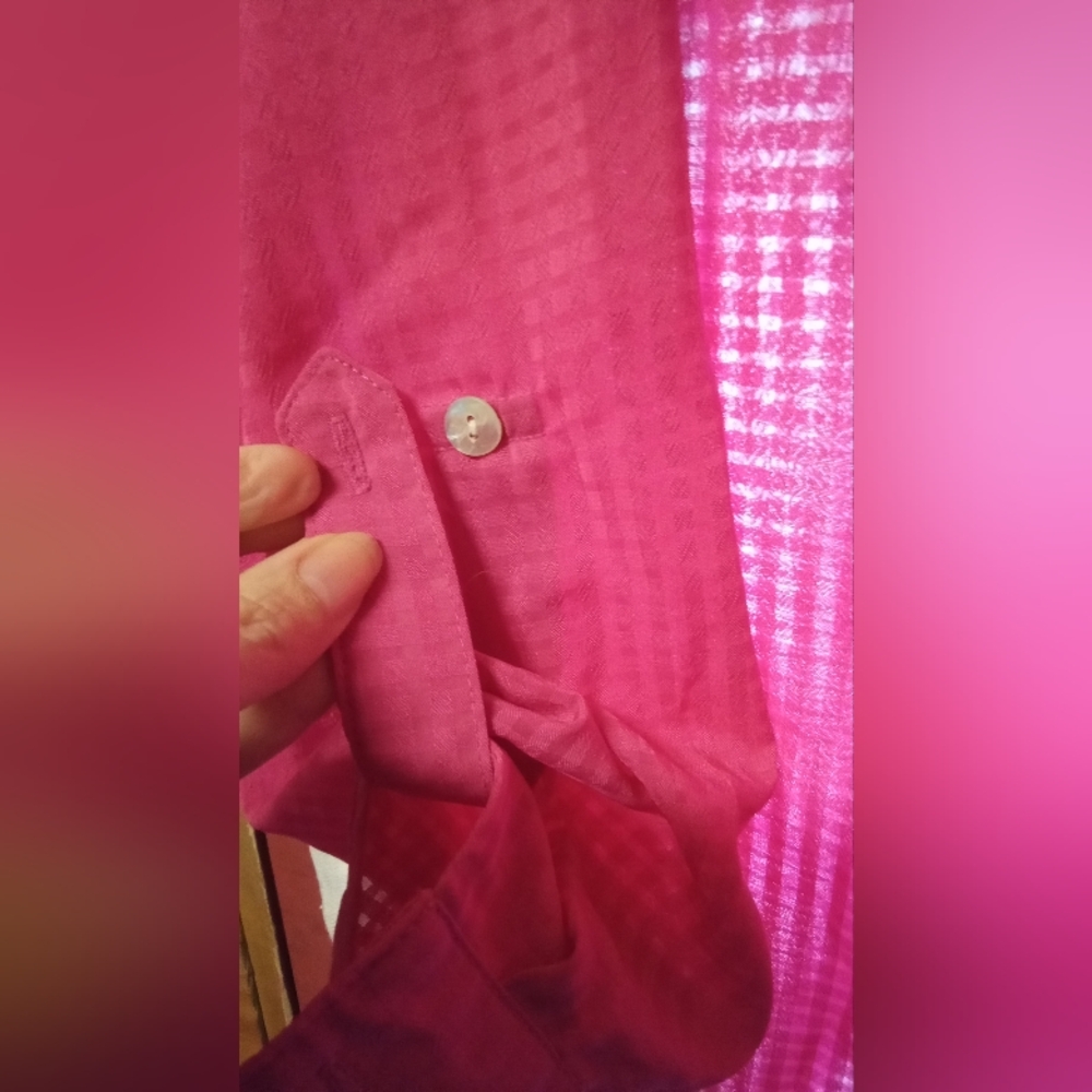 Notations Button Down Pink Shirt - image 3